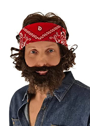 Stoner Costume Set Wig Beard and Bandana